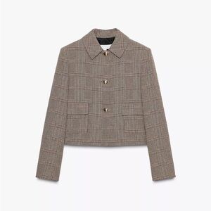 Plaid Brown Women's Jacket